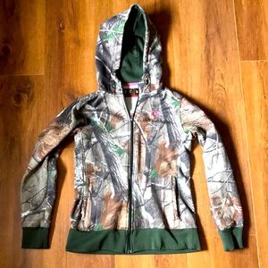 Under Armour ladies full zip camo hoodie